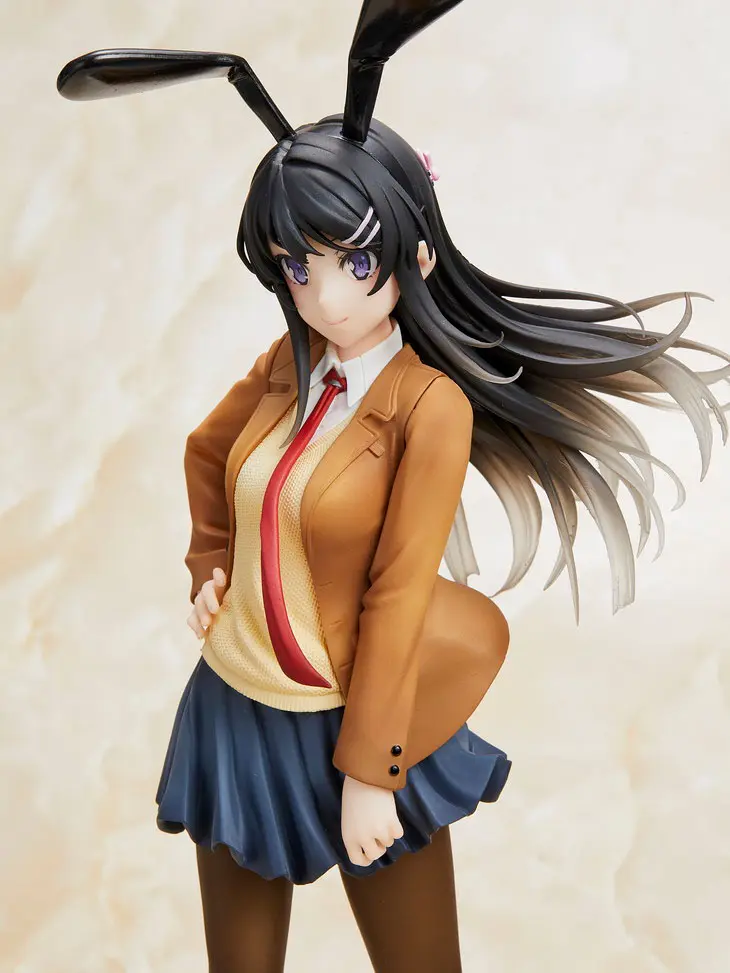 Rascal Does Not Dream of Bunny Girl Senpai Mai Sakurajima Šolska Uniforma Zajčica Verzija 20 cm fotografija izdelka