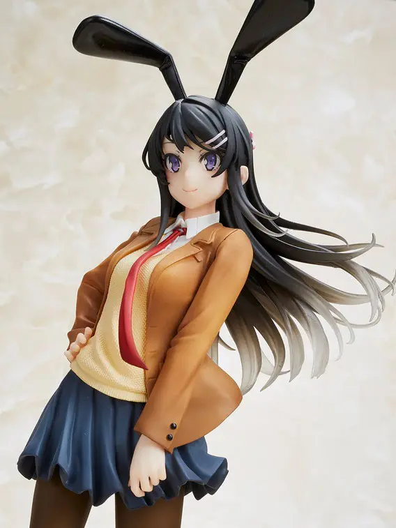 Rascal Does Not Dream of Bunny Girl Senpai Mai Sakurajima Šolska Uniforma Zajčica Verzija 20 cm fotografija izdelka