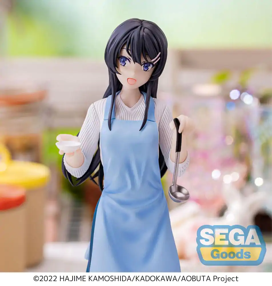 Rascal Does Not Dream of Bunny Girl Senpai Luminasta PVC kip Mai Sakurajima Apron 14 cm fotografija izdelka