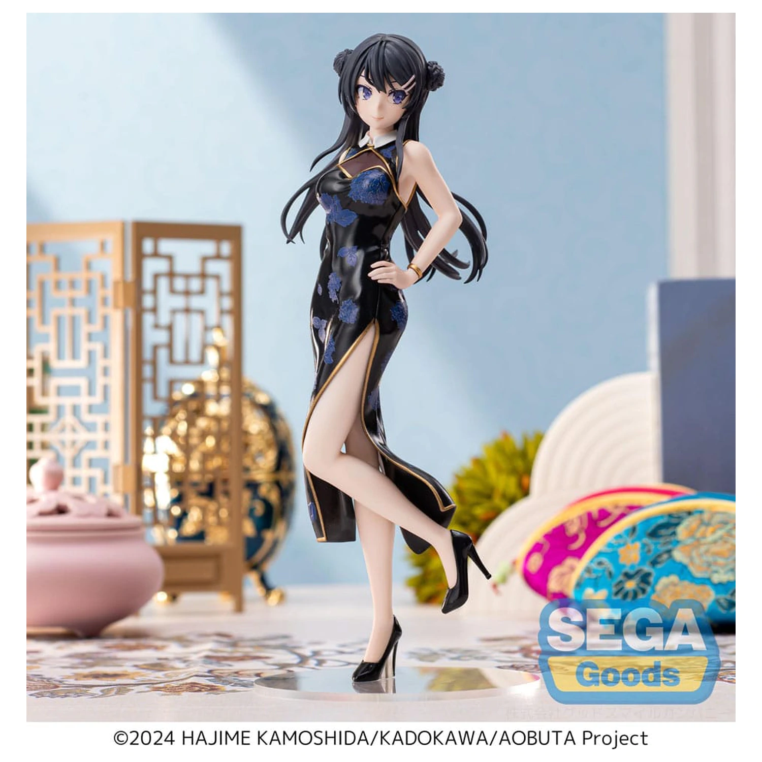 Rascal Does Not Dream Series XStellar PVC Kip Mai Sakurajima Chinese Dress 22 cm fotografija izdelka