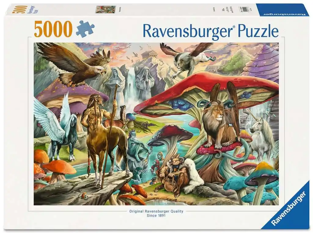 Ravensburger sestavljanka Mushrooms & Myths (5000 kosov) fotografija izdelka