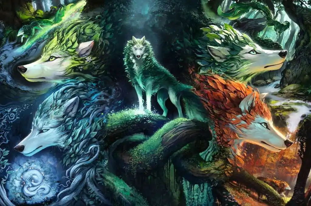 Ravensburger Jigsaw Puzzle Whispers of the Forest (7000 kosov) fotografija izdelka