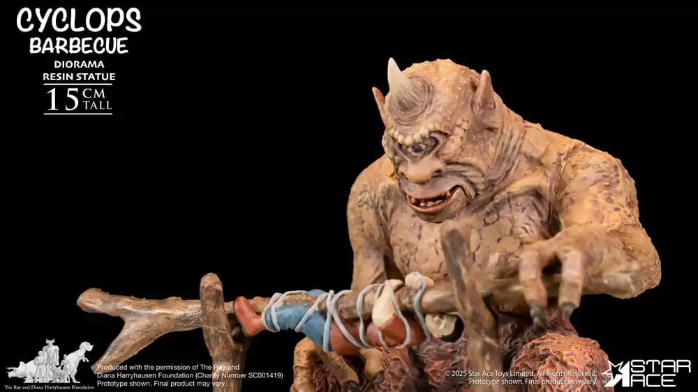 Ray Harryhausen Diorama 1/8 Cyclops Prizor žara 17 cm fotografija izdelka