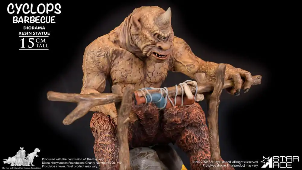 Ray Harryhausen Diorama 1/8 Cyclops Prizor žara 17 cm fotografija izdelka