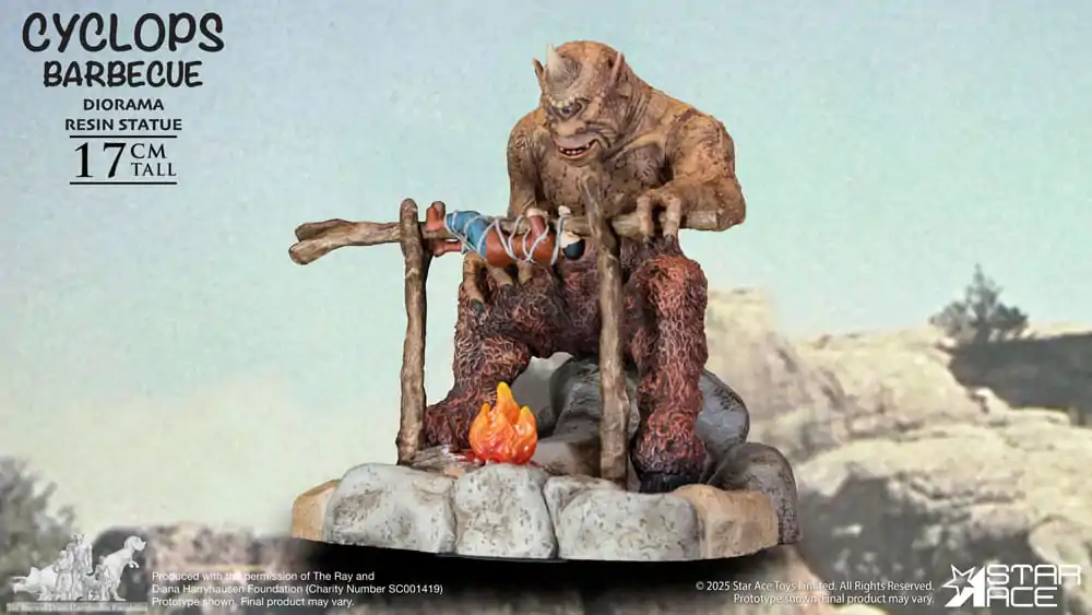 Ray Harryhausen Diorama 1/8 Cyclops Prizor žara 17 cm fotografija izdelka