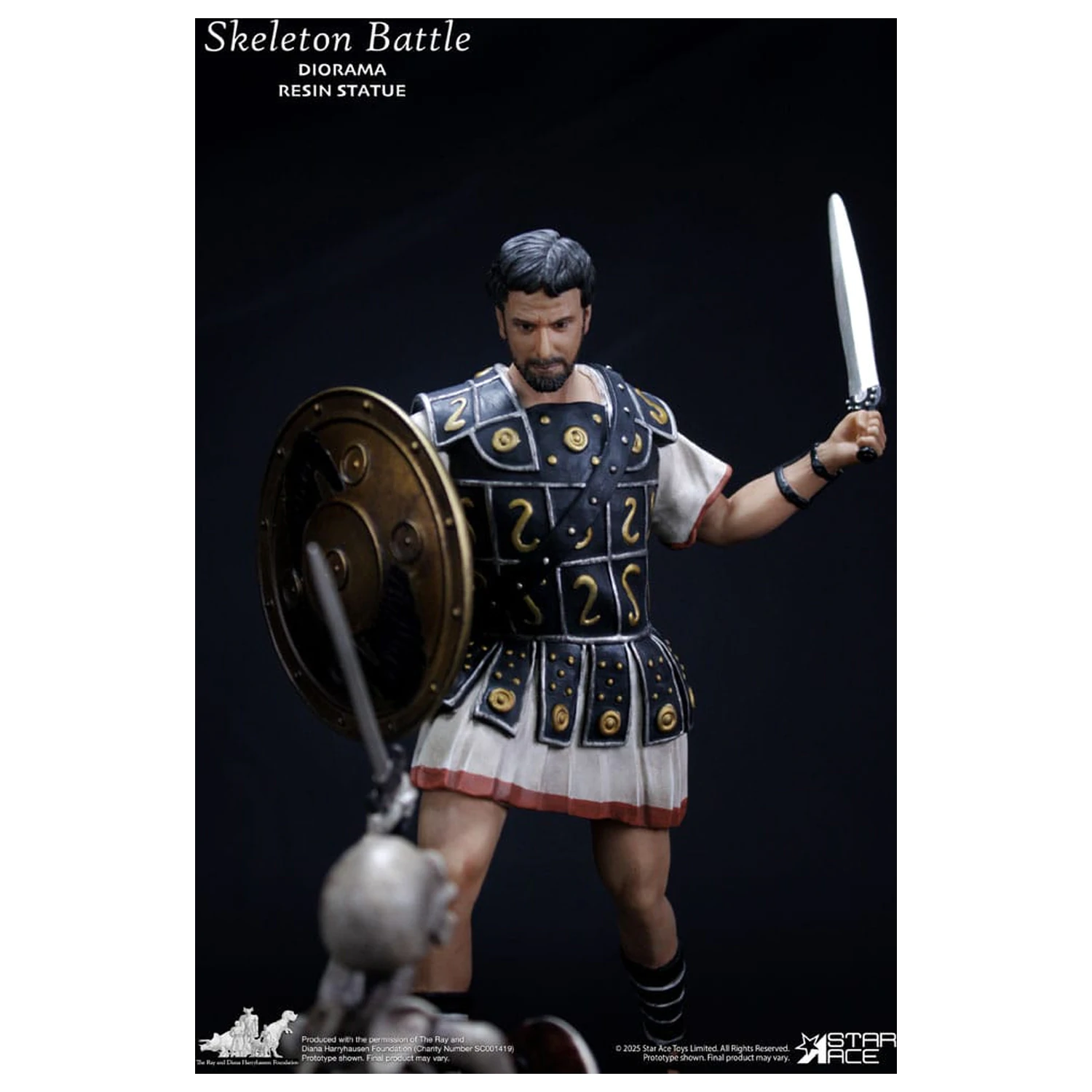 Ray Harryhausen diorama 1/8 scena bitke okostnjakov 30 cm fotografija izdelka