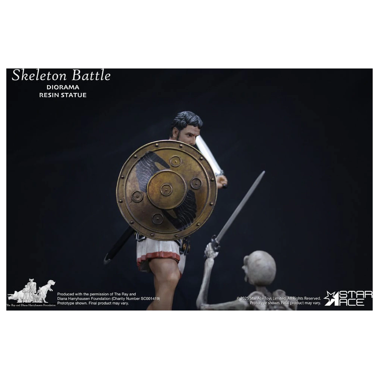 Ray Harryhausen diorama 1/8 scena bitke okostnjakov 30 cm fotografija izdelka