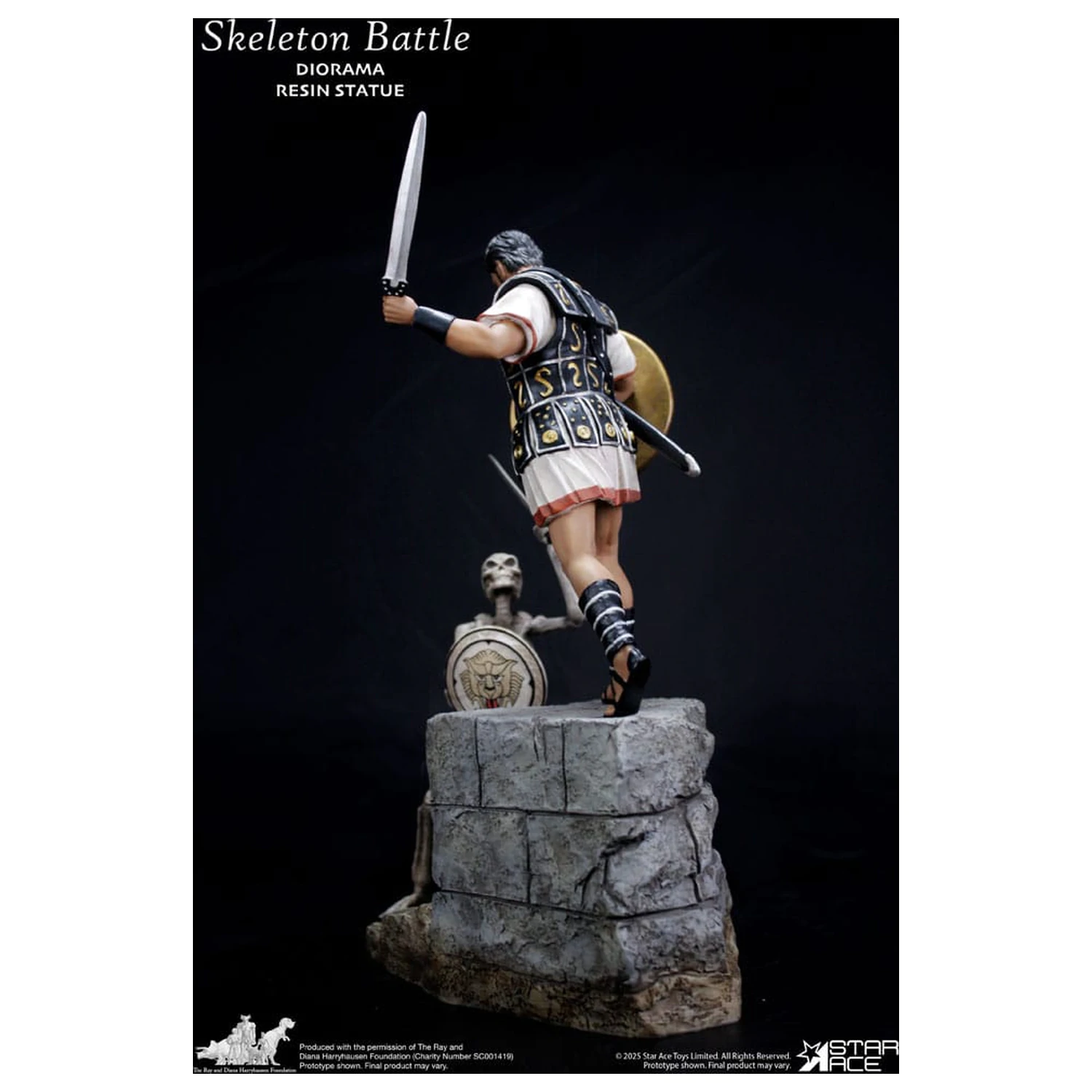 Ray Harryhausen diorama 1/8 scena bitke okostnjakov 30 cm fotografija izdelka