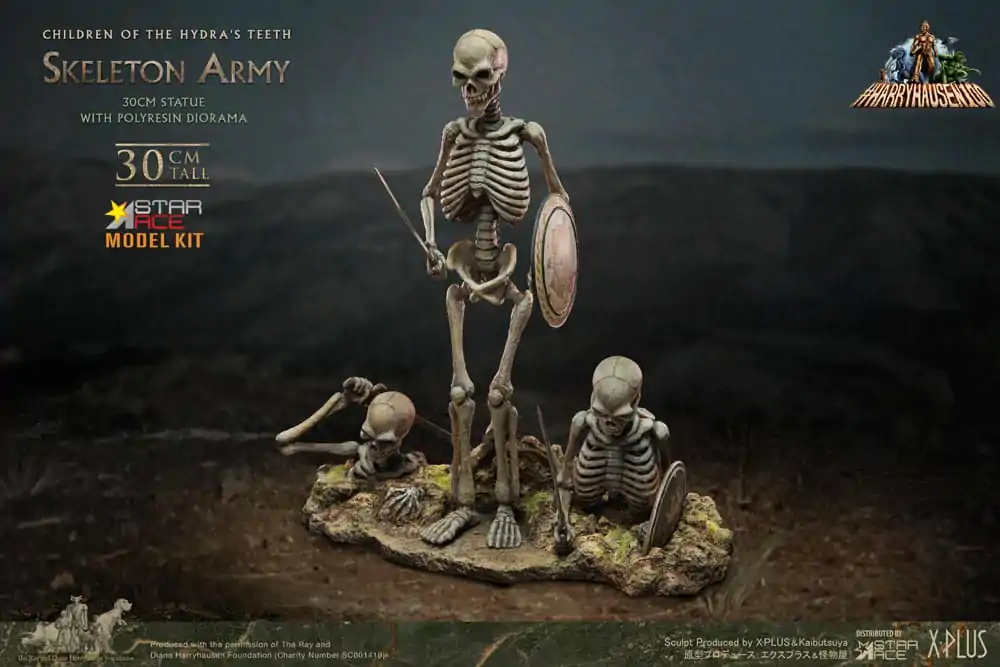 Ray Harryhausen's Komplet iz umetne smole Otroci Hidrinih zob Okostena Vojska 30 cm fotografija izdelka