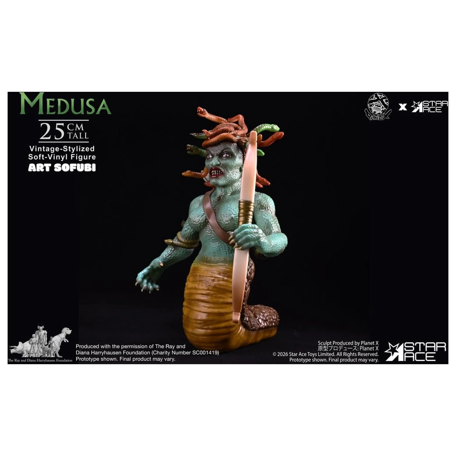 Ray Harryhausen mehka vinilna figura Medusa (starinski stil) 25 cm fotografija izdelka