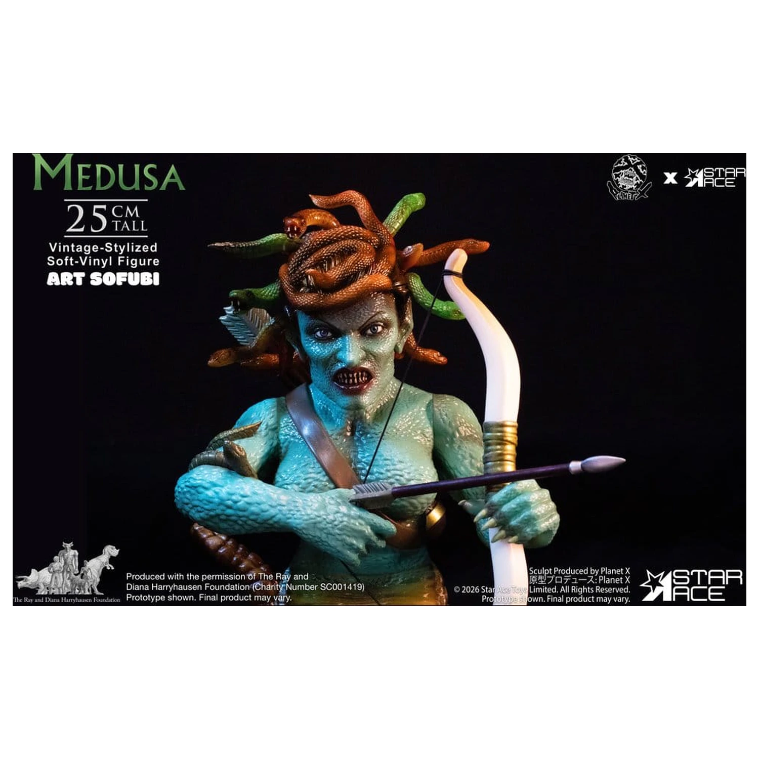 Ray Harryhausen mehka vinilna figura Medusa (starinski stil) 25 cm fotografija izdelka