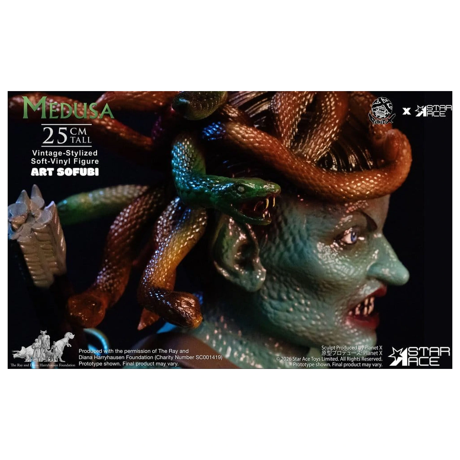 Ray Harryhausen mehka vinilna figura Medusa (starinski stil) 25 cm fotografija izdelka