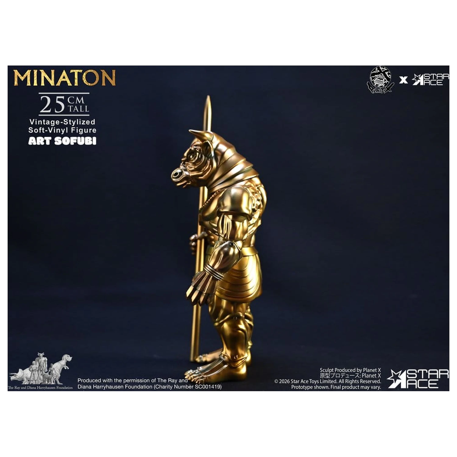 Ray Harryhausen Mehka vinilna statua Minaton v vintage stilu 25 cm fotografija izdelka