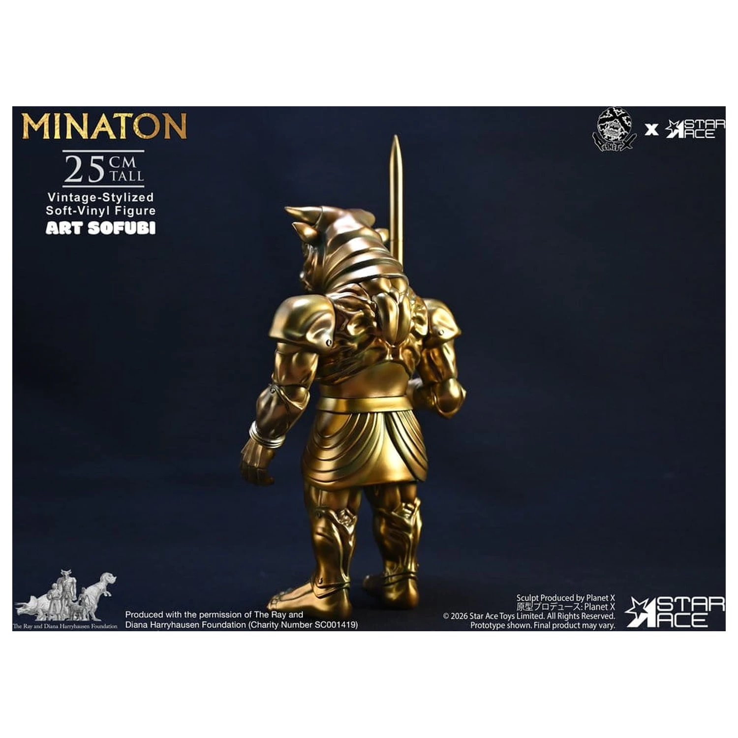 Ray Harryhausen Mehka vinilna statua Minaton v vintage stilu 25 cm fotografija izdelka
