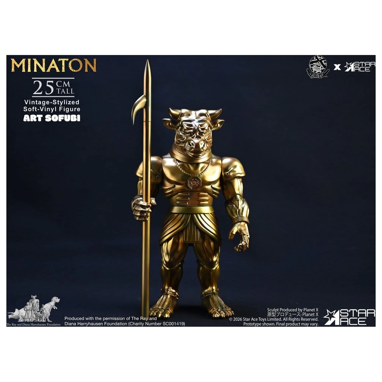 Ray Harryhausen Mehka vinilna statua Minaton v vintage stilu 25 cm fotografija izdelka