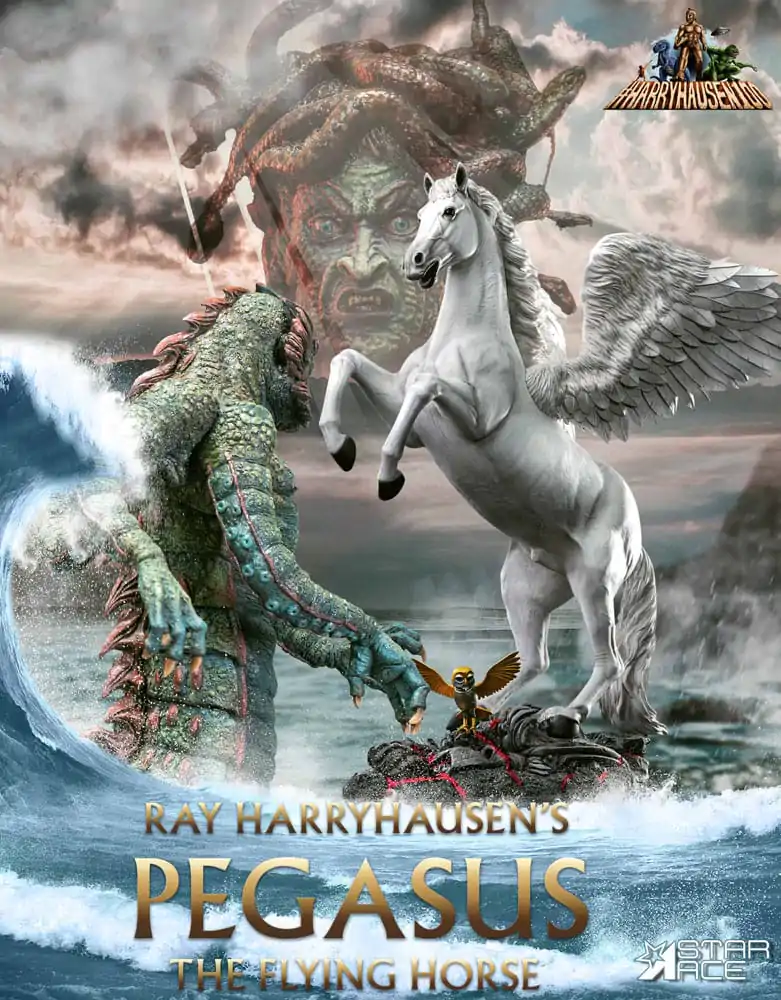 Ray Harryhausen Kip Pegasus: Leteči Konj 2.0 Deluxe Različica 45 cm fotografija izdelka