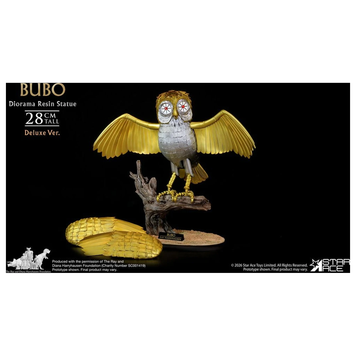 Ray Harryhausens Diorama Resin kip Bubo Deluxe Ver. 28 cm fotografija izdelka