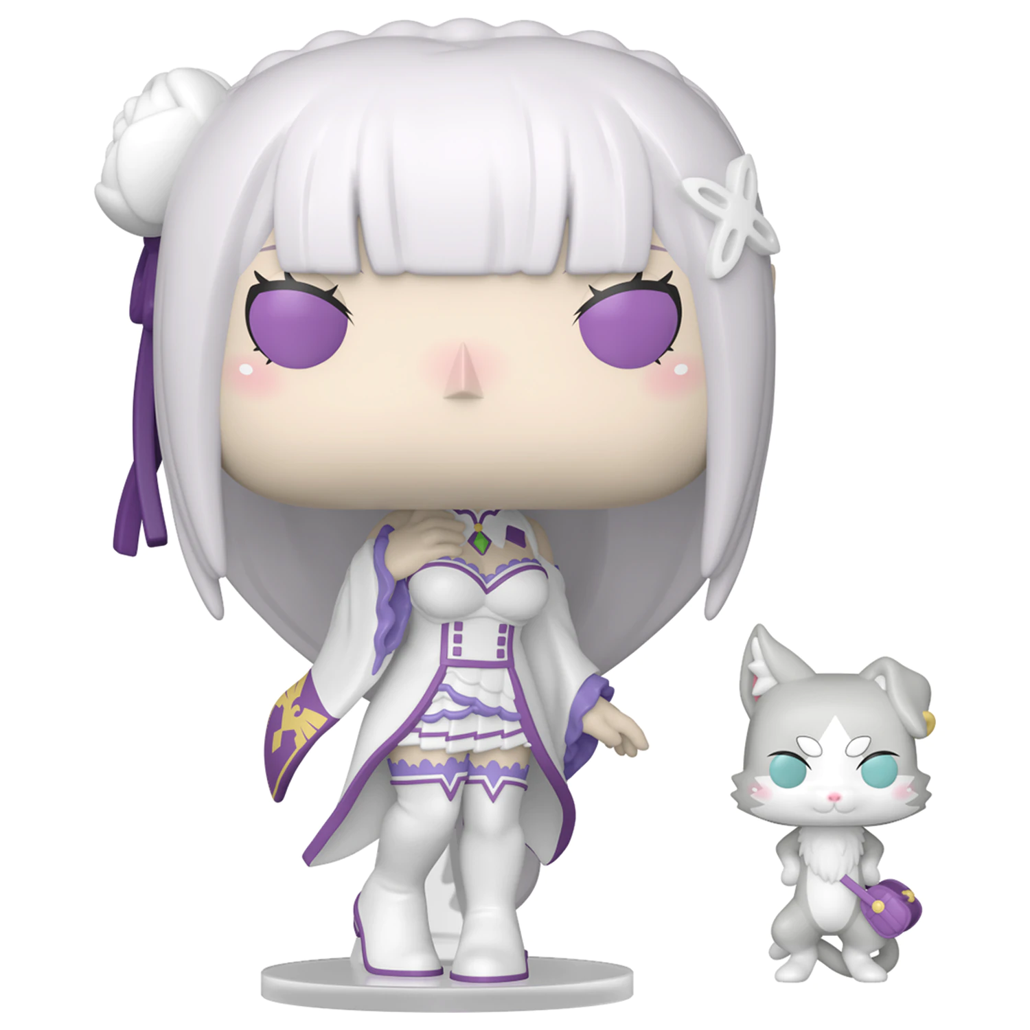 Re:Zero Funko POP!&Buddy Animation vinilna figura Emilia w/Puck 9 cm fotografija izdelka