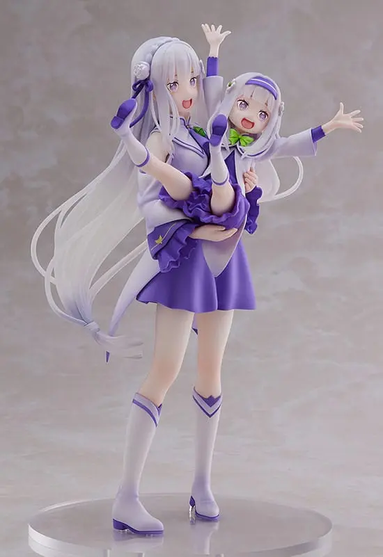 Re:Zero Starting Life in Another World PVC kip 1/7 Emilia & Childhood Emilia 24 cm fotografija izdelka