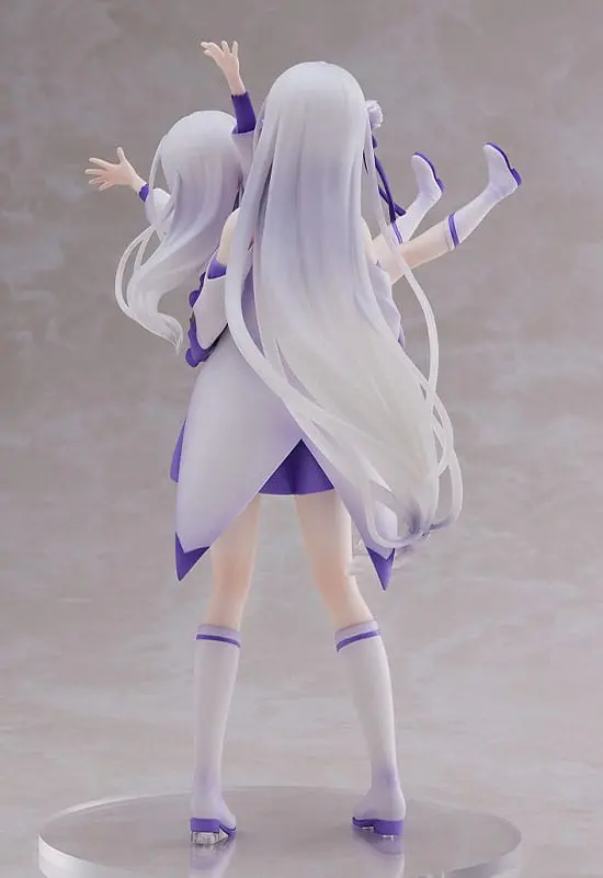 Re:Zero Starting Life in Another World PVC kip 1/7 Emilia & Childhood Emilia 24 cm fotografija izdelka