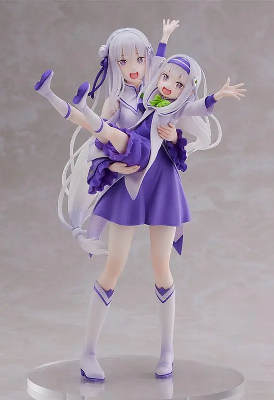 Re:Zero Starting Life in Another World PVC kip 1/7 Emilia & Childhood Emilia 24 cm fotografija izdelka