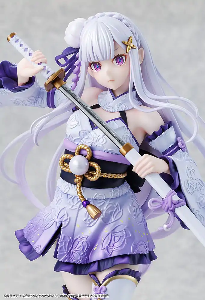 Re:ZERO -Starting Life in Another World- PVC kip 1/7 Emilia verzija v bojni opravi 24 cm fotografija izdelka