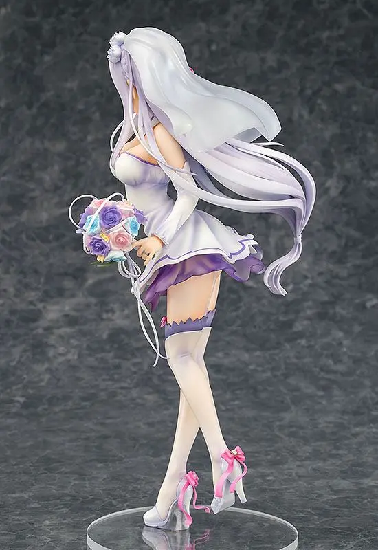 Re:ZERO -Starting Life in Another World- PVC Kip 1/7 Emilia Wedding Ver. 25 cm fotografija izdelka