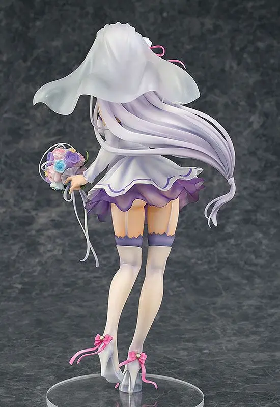 Re:ZERO -Starting Life in Another World- PVC Kip 1/7 Emilia Wedding Ver. 25 cm fotografija izdelka