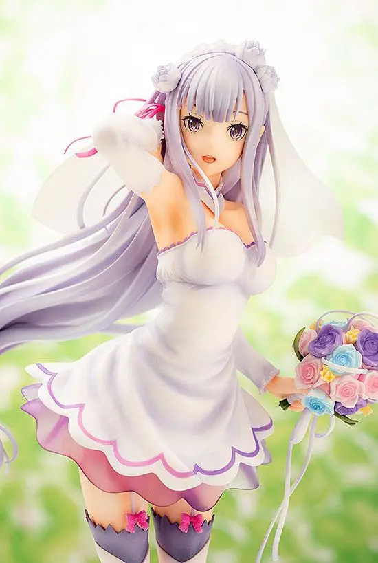 Re:ZERO -Starting Life in Another World- PVC Kip 1/7 Emilia Wedding Ver. 25 cm fotografija izdelka