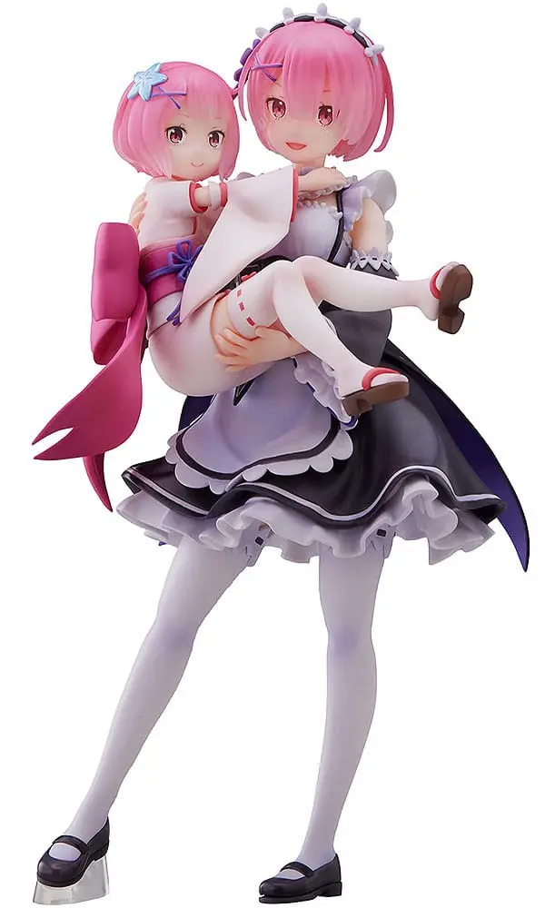 Re:Zero Starting Life in Another World PVC kip 1/7 Ram & Childhood Ram 23 cm fotografija izdelka