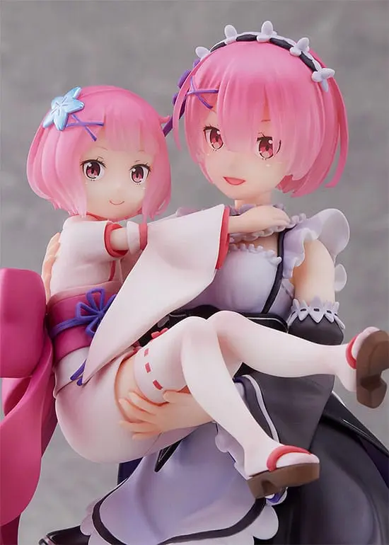 Re:Zero Starting Life in Another World PVC kip 1/7 Ram & Childhood Ram 23 cm fotografija izdelka