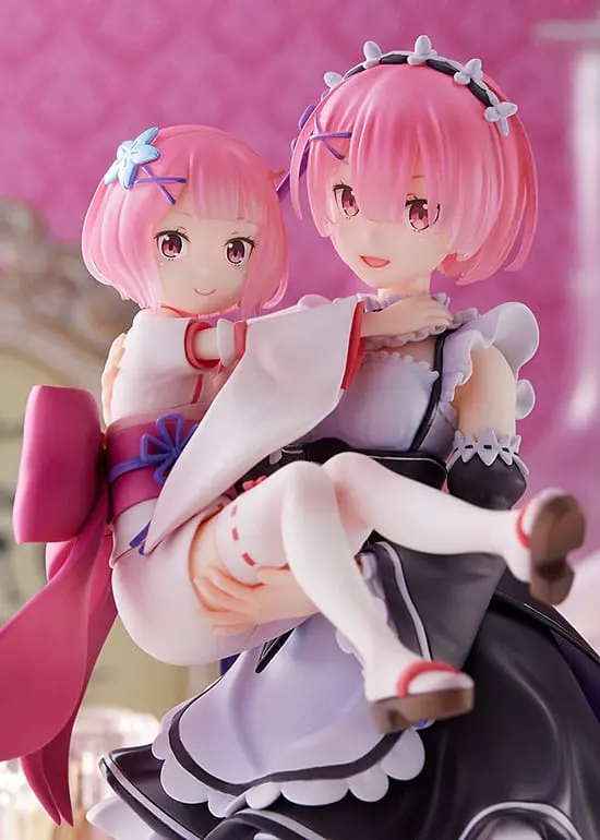 Re:Zero Starting Life in Another World PVC kip 1/7 Ram & Childhood Ram 23 cm fotografija izdelka