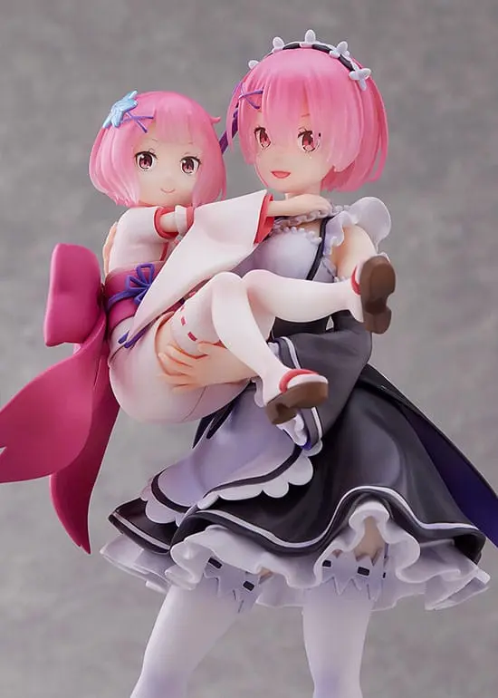 Re:Zero Starting Life in Another World PVC kip 1/7 Ram & Childhood Ram 23 cm fotografija izdelka