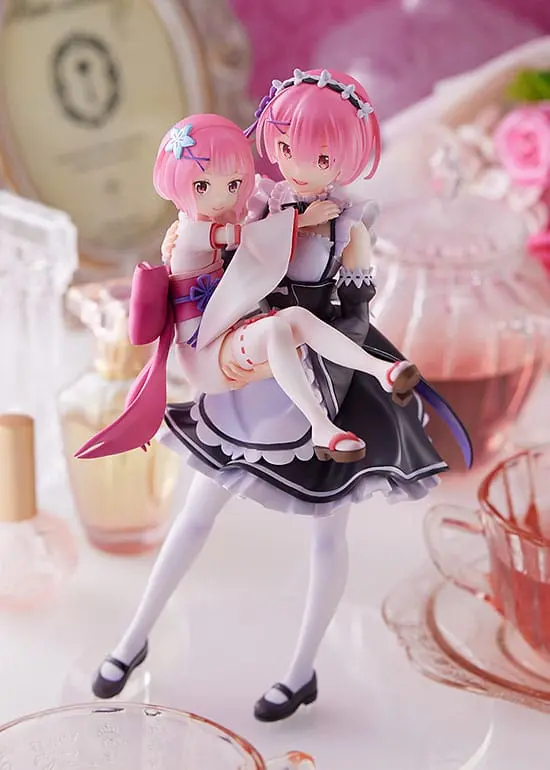 Re:Zero Starting Life in Another World PVC kip 1/7 Ram & Childhood Ram 23 cm fotografija izdelka