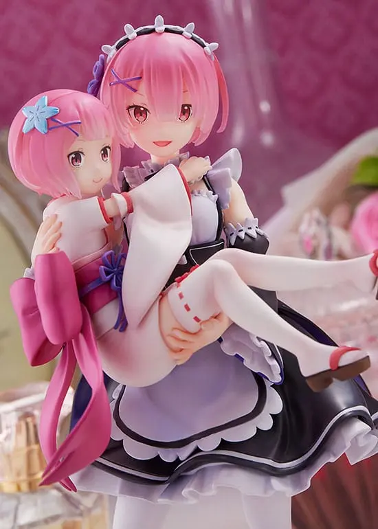 Re:Zero Starting Life in Another World PVC kip 1/7 Ram & Childhood Ram 23 cm fotografija izdelka