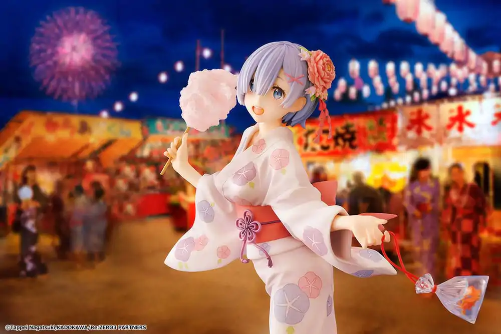 Re:ZERO -Starting Life in Another World- PVC kip 1/8 Rem Yukata Ver. Prenovljena izdaja paketa 23 cm fotografija izdelka