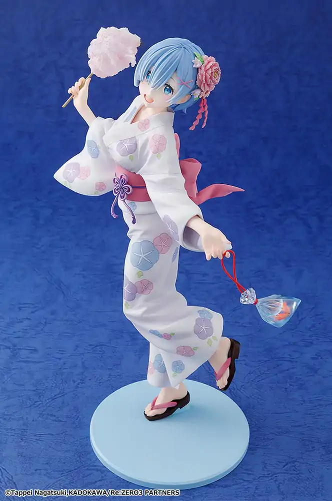 Re:ZERO -Starting Life in Another World- PVC kip 1/8 Rem Yukata Ver. Prenovljena izdaja paketa 23 cm fotografija izdelka