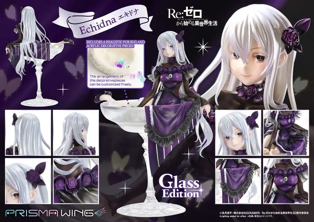 Re:ZERO Starting Life in Another World Prisma Wing PVC kip 1/7 Echidna Glass Edition 24 cm fotografija izdelka