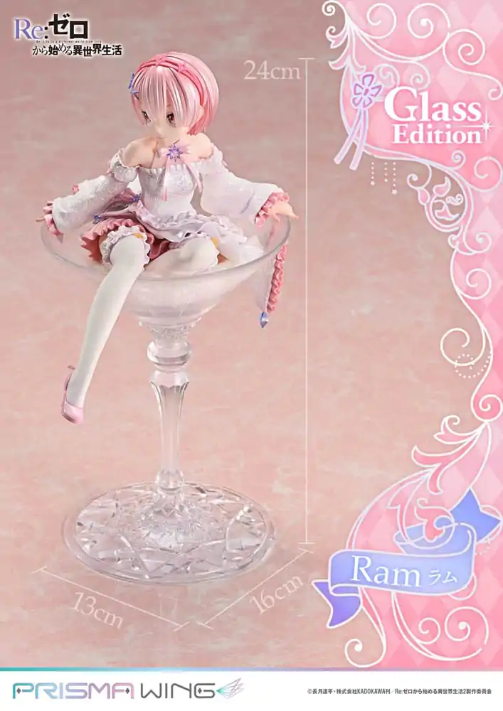 Re:ZERO Starting Life in Another World Prisma Wing PVC kip 1/7 Ram Glass Edition 24 cm fotografija izdelka