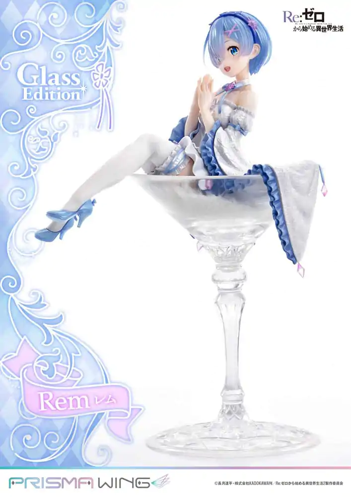 Re:Zero - Starting Life in Another World Prisma Wing PVC kip 1/7 Rem Glass Edition 23 cm fotografija izdelka