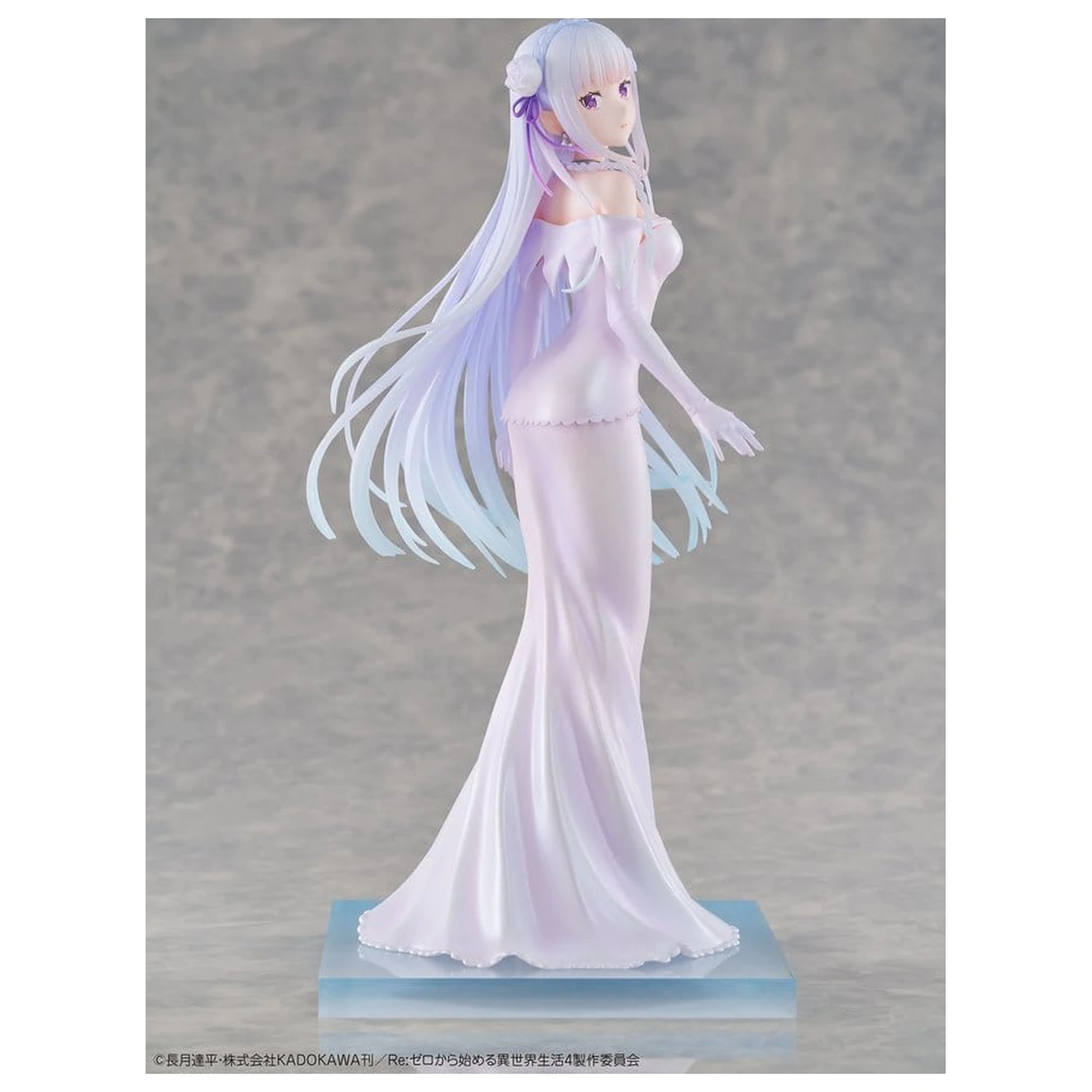 Re:ZERO -Starting Life in Another World- PVC figura 1/7 Emilia Wedding dress Ver. 24 cm fotografija izdelka