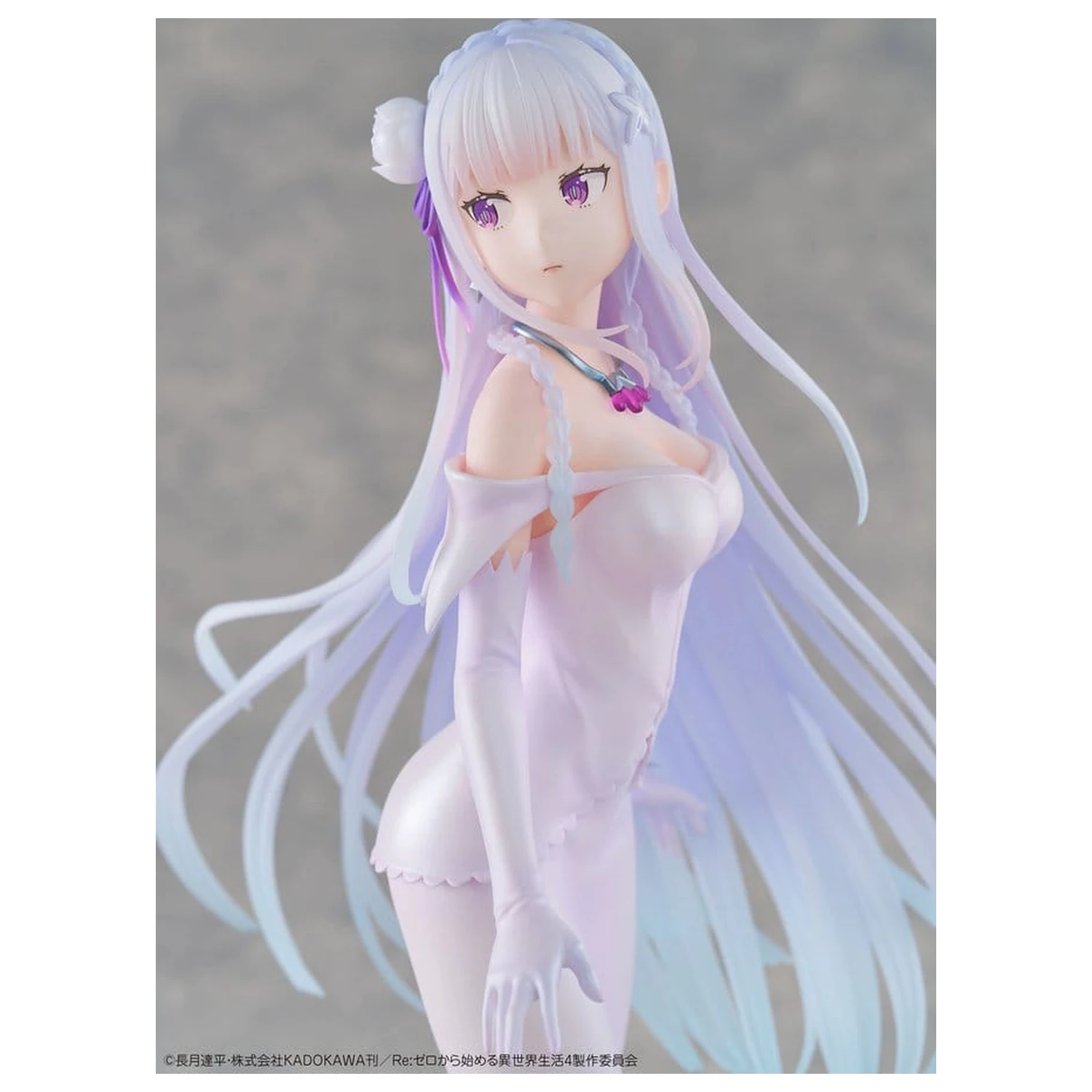 Re:ZERO -Starting Life in Another World- PVC figura 1/7 Emilia Wedding dress Ver. 24 cm fotografija izdelka