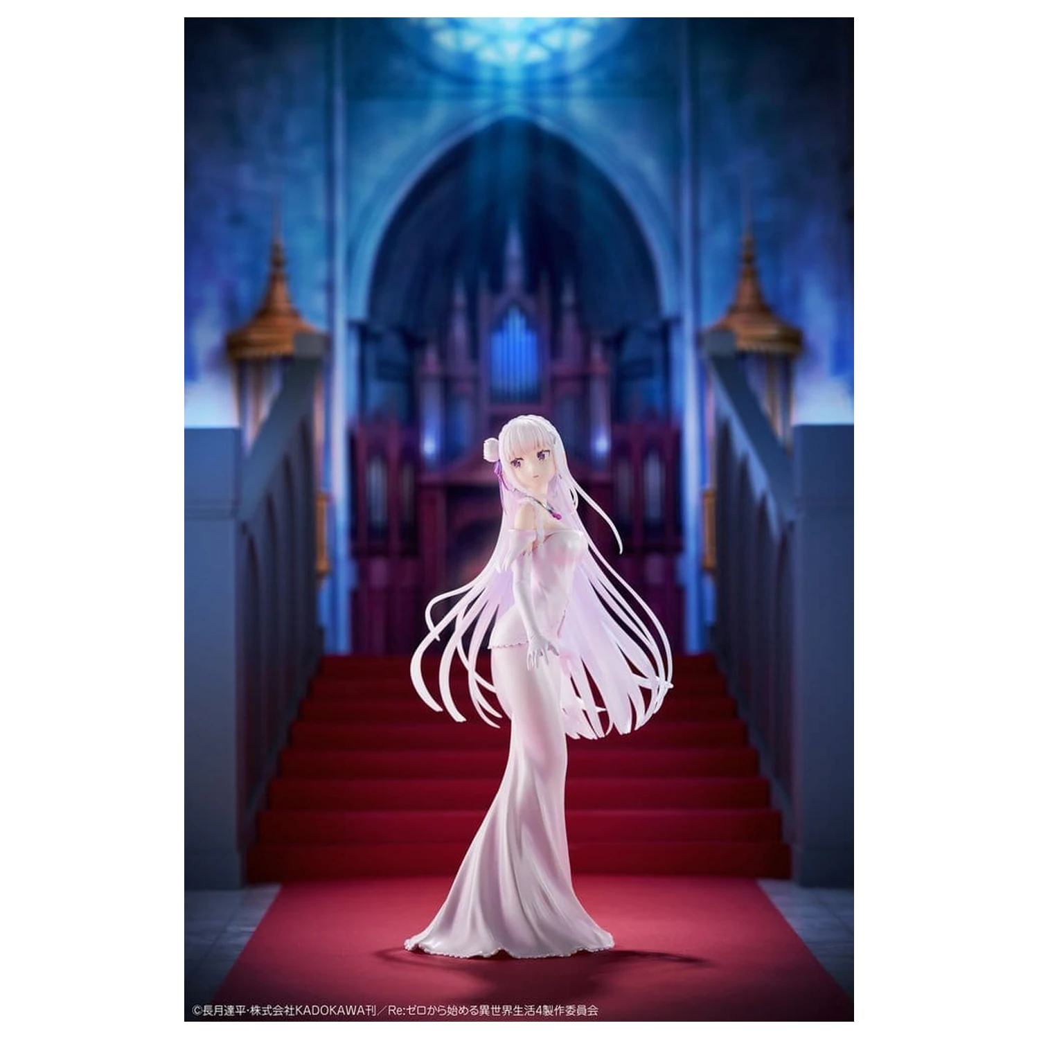 Re:ZERO -Starting Life in Another World- PVC figura 1/7 Emilia Wedding dress Ver. 24 cm fotografija izdelka