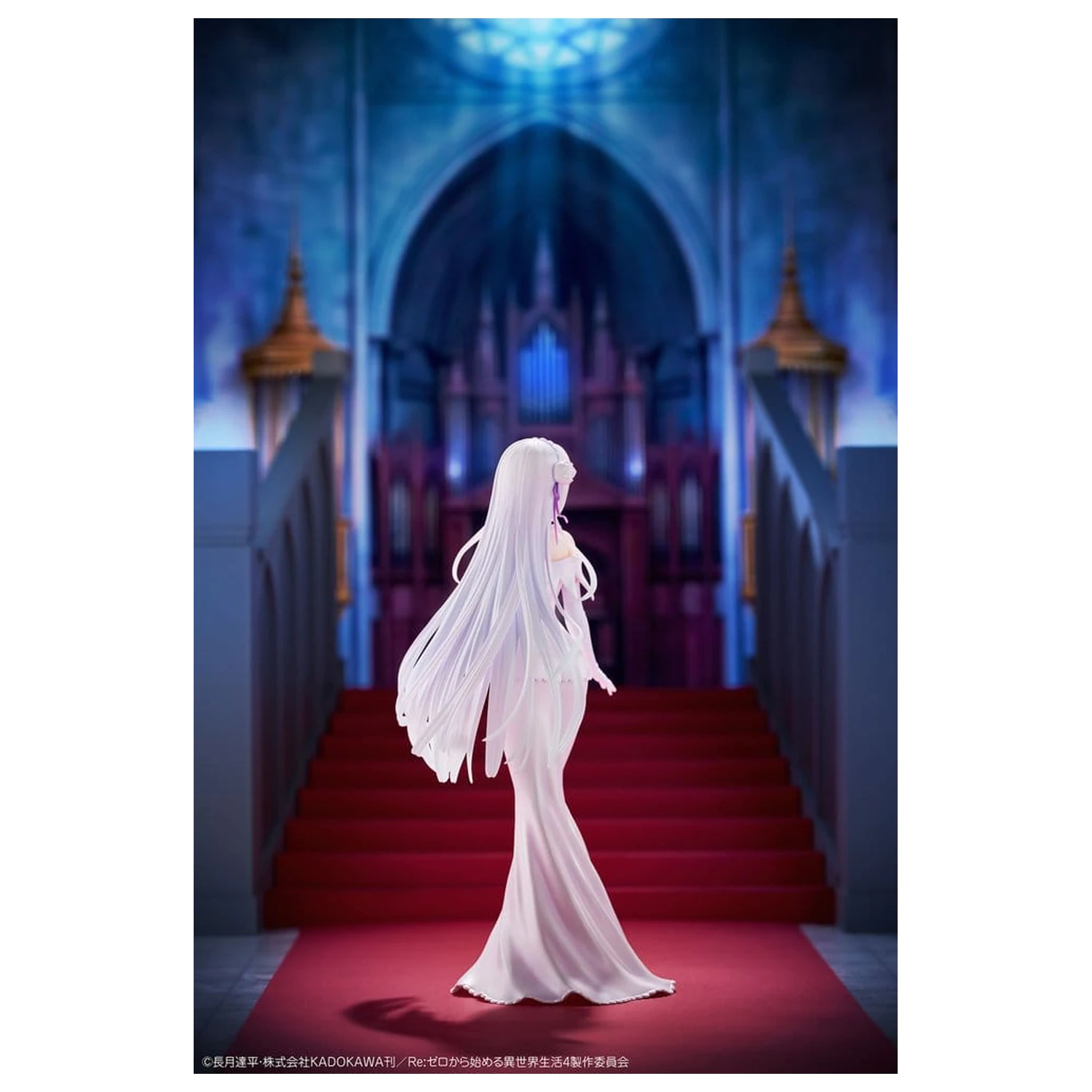Re:ZERO -Starting Life in Another World- PVC figura 1/7 Emilia Wedding dress Ver. 24 cm fotografija izdelka