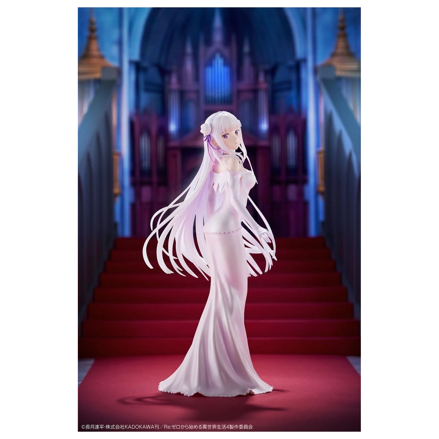Re:ZERO -Starting Life in Another World- PVC figura 1/7 Emilia Wedding dress Ver. 24 cm fotografija izdelka