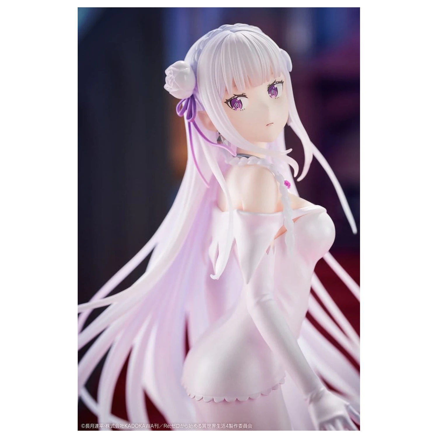 Re:ZERO -Starting Life in Another World- PVC figura 1/7 Emilia Wedding dress Ver. 24 cm fotografija izdelka