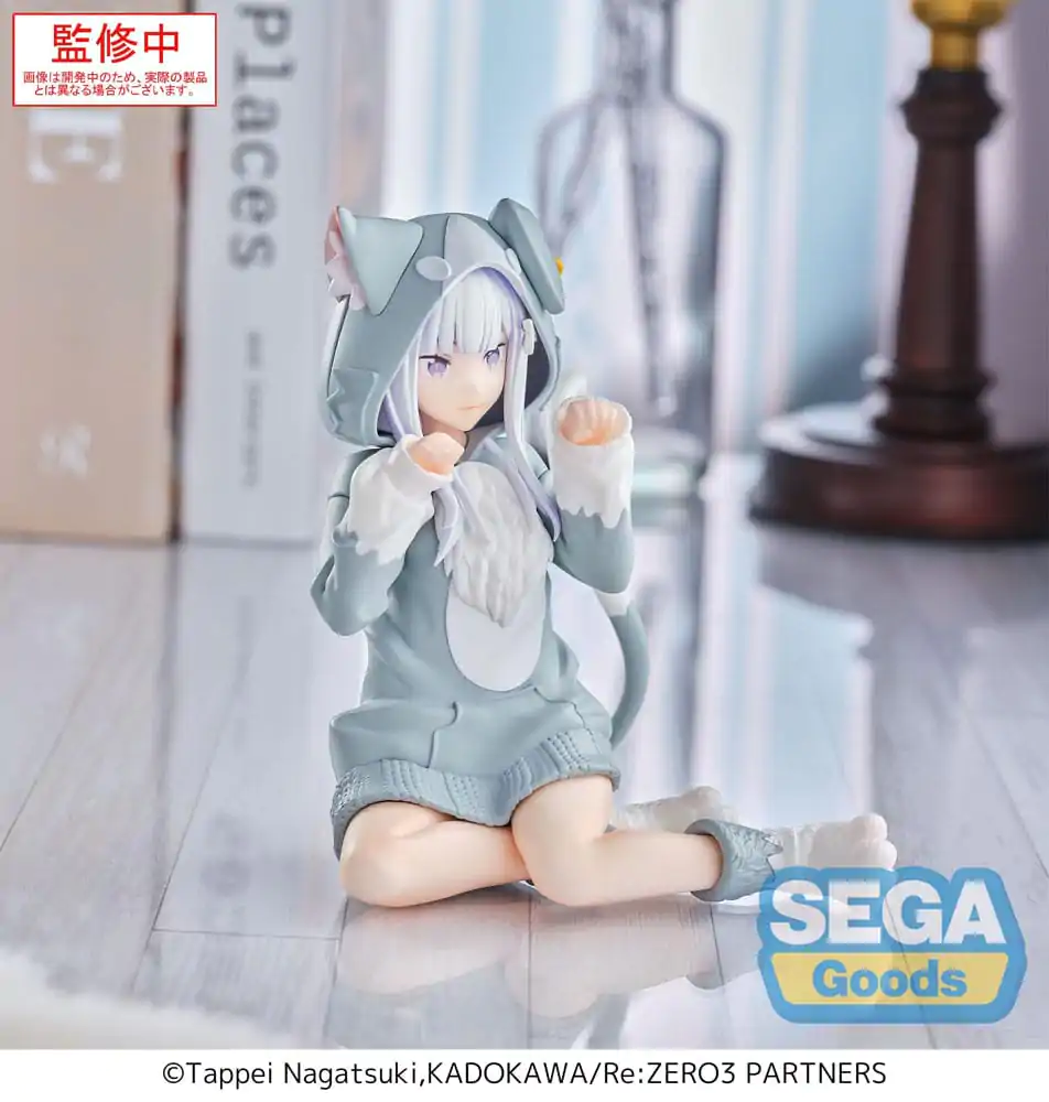 Re:Zero Starting Life in Another World Yumemirize PVC kip Emilia Mofumofu Pack 11 cm fotografija izdelka