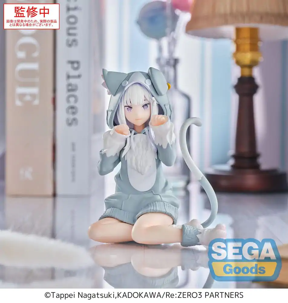 Re:Zero Starting Life in Another World Yumemirize PVC kip Emilia Mofumofu Pack 11 cm fotografija izdelka