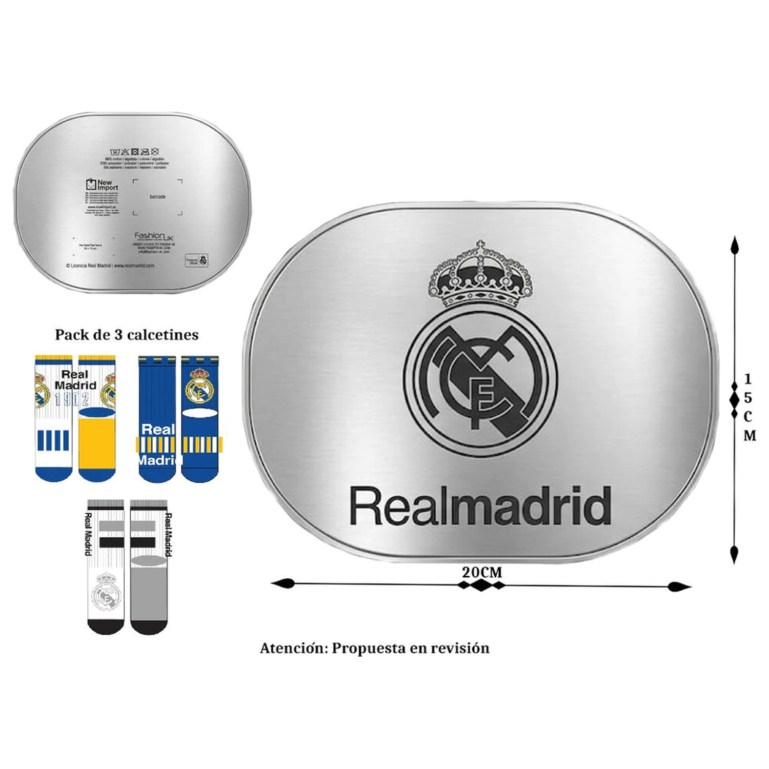 Real Madrid komplet 3 nogavic fotografija izdelka