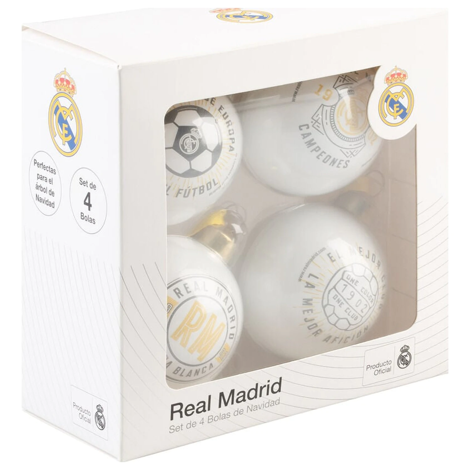 Real Madrid komplet 4 božičnih bunkic fotografija izdelka